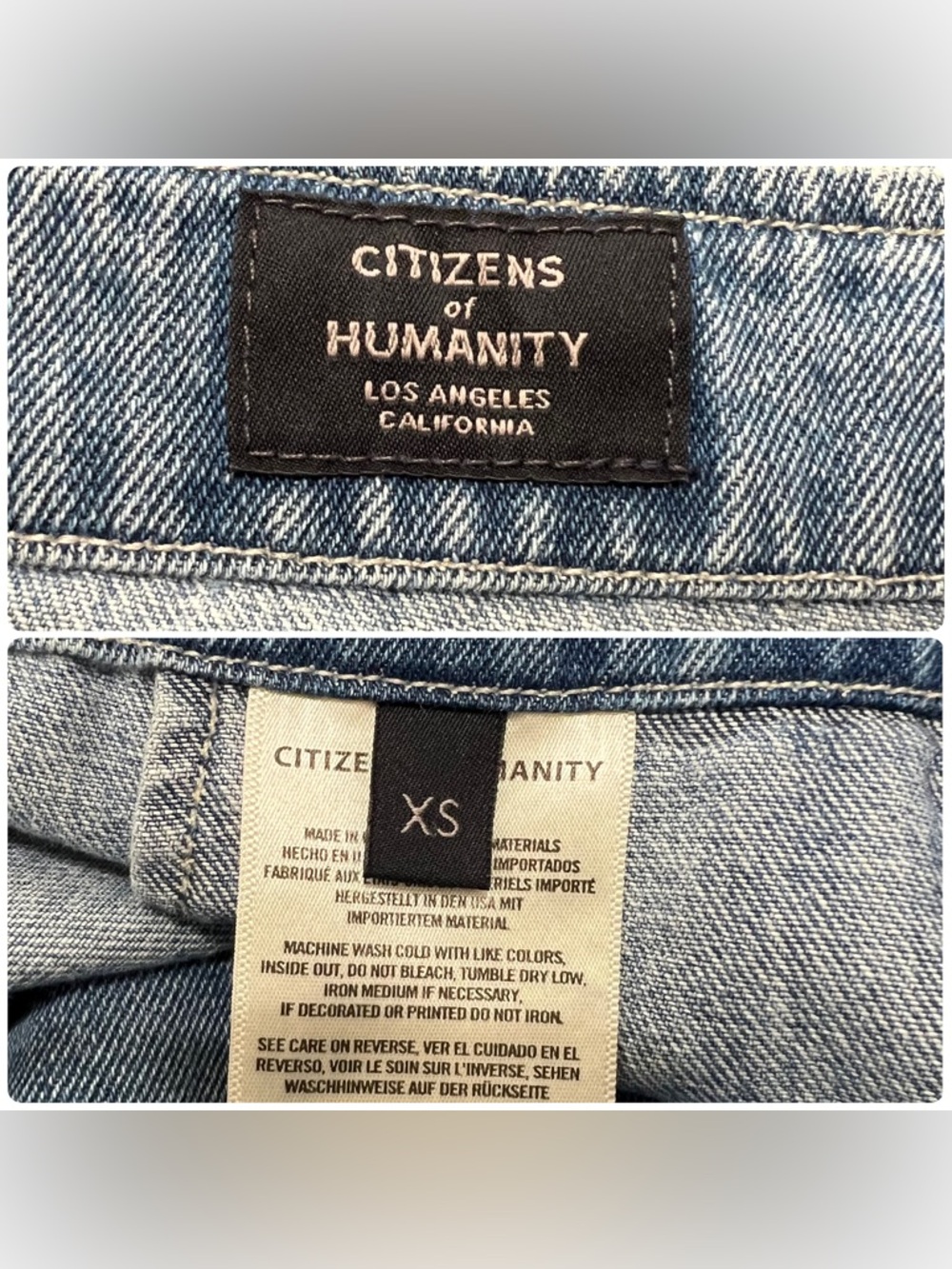 NEW Anthropologie Citizens Of Humanity Madelyn Denim Midi Wrap Skirt Size XS - Picture 12 of 16